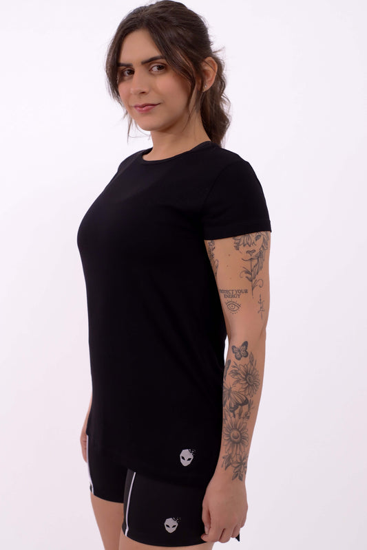 Blusa Visco Mullet Recorte Lateral